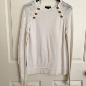 The Limited knit sweater with gold embellishments